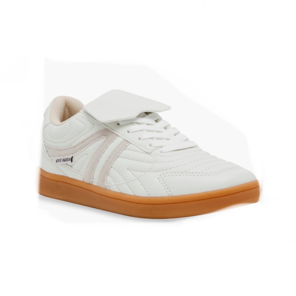 Steve Madden White Sneakers with Gum Sole